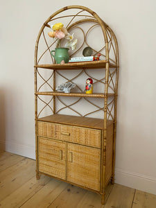 Vintage Bamboo Shelving Unit