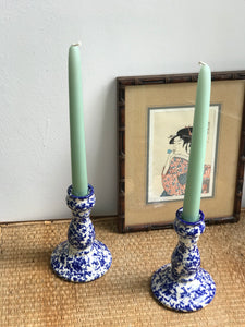 Spongeware Candlesticks