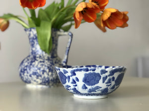 Blue & White Scalloped Bowl