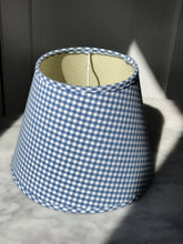 Load image into Gallery viewer, Gingham Baby Blue Lampshade
