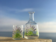 Load image into Gallery viewer, Hand Painted Carafe Set - Lavender
