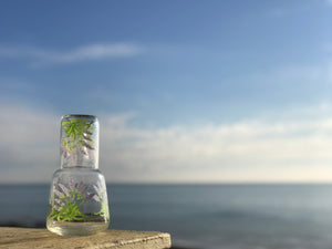 Hand Painted Carafe Set - Lavender