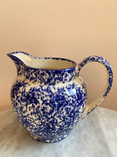 Load image into Gallery viewer, Blue Spongeware Pitcher
