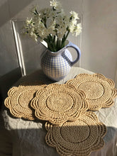 Load image into Gallery viewer, Flower Rattan Placemats
