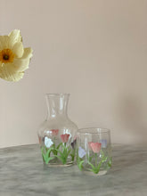 Load image into Gallery viewer, Hand Painted Carafe Set - Tulips
