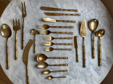 Load image into Gallery viewer, Vintage Bamboo Cutlery Set
