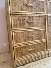 Load image into Gallery viewer, Vintage Bamboo + Rattan Unit
