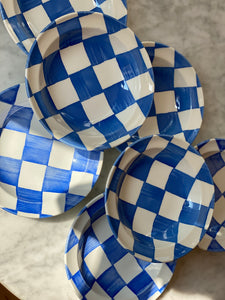 Blue Chequered Bowls