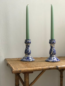 Spongeware Candlesticks