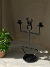 Load image into Gallery viewer, Iron Figure Candleabra
