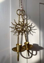 Load image into Gallery viewer, Brass Sunburst Sconces
