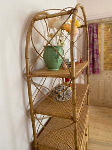 Vintage Bamboo Shelving Unit