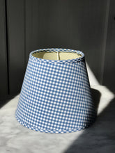 Load image into Gallery viewer, Gingham Baby Blue Lampshade
