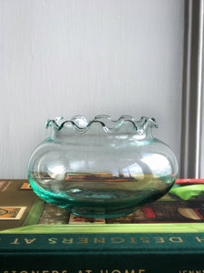 Scalloped Glass Bowl