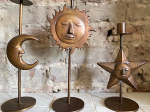 Sun Moon and Star Candlesticks